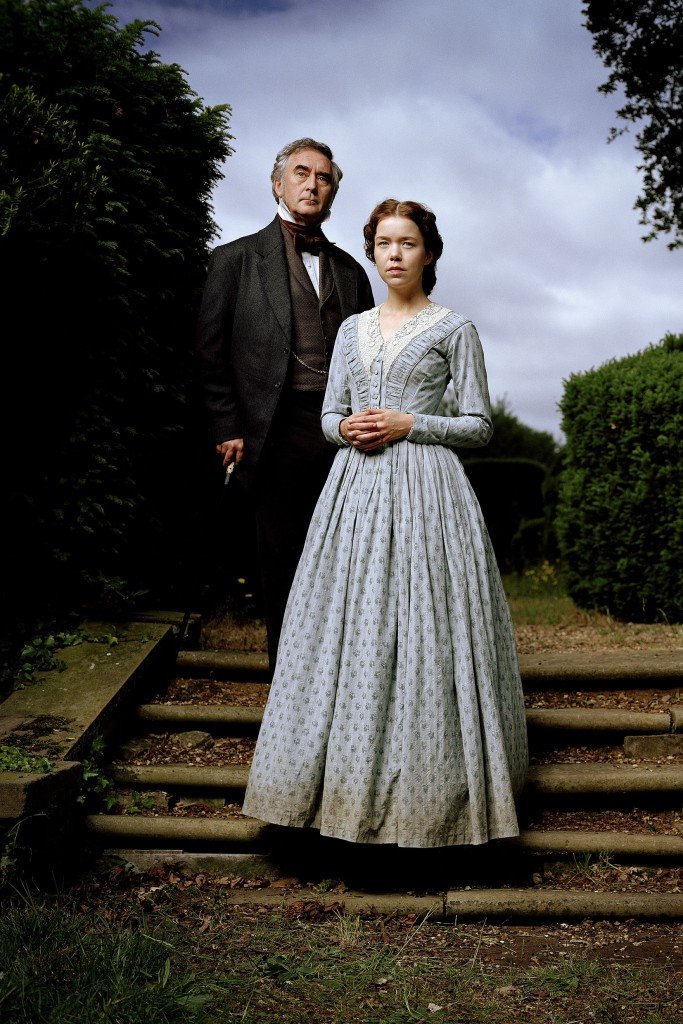 Picture shows: John Jarndyce (DENIS LAWSON) and Esther Summerson (ANNA MAXWELL MARTIN) WARNING This image may only be used for publicity purposes in connection with the broadcast of the programme as licensed by BBC Worldwide Ltd & must carry the shown copyright legend. It may not be used for any commercial purpose without a licence from the BBC.  © BBC 2005